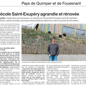20240316 Pluguffan : l'école Saint-Exupéry agrandie et rénovée